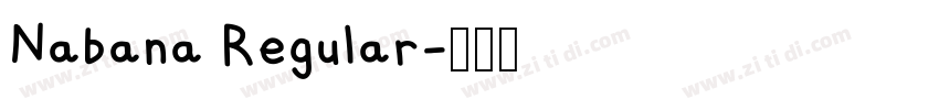 Nabana Regular字体转换